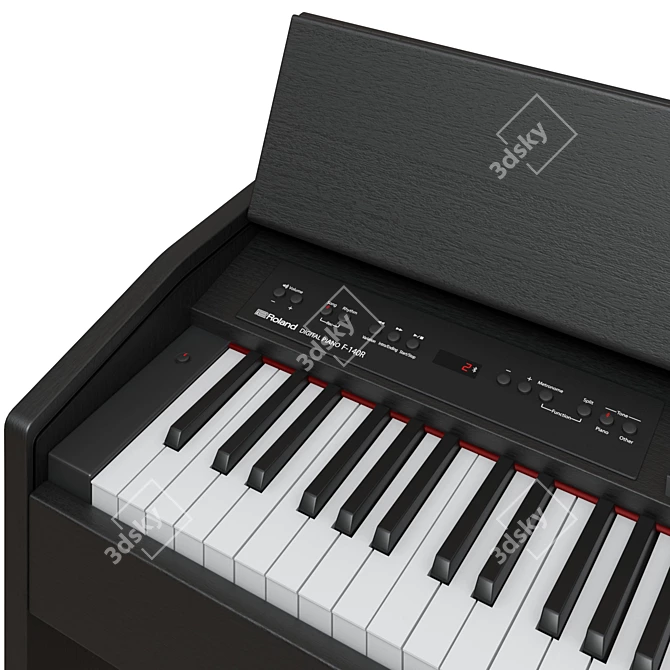 Roland F-140R Digital Piano 3D model image 3