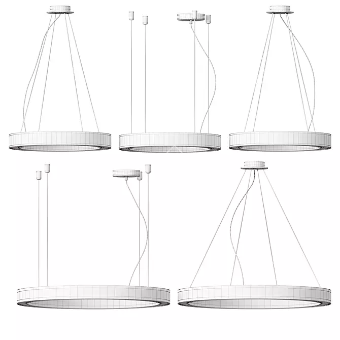 Elegant Lightnet Ringo Star Pendant 3D model image 4