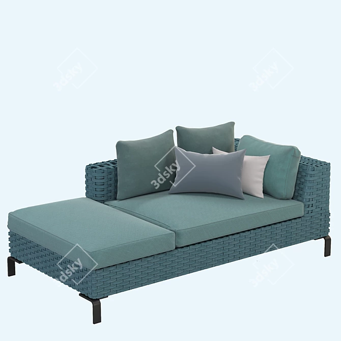 Italian Outdoor Elegance: Ray Sofa 3D model image 5