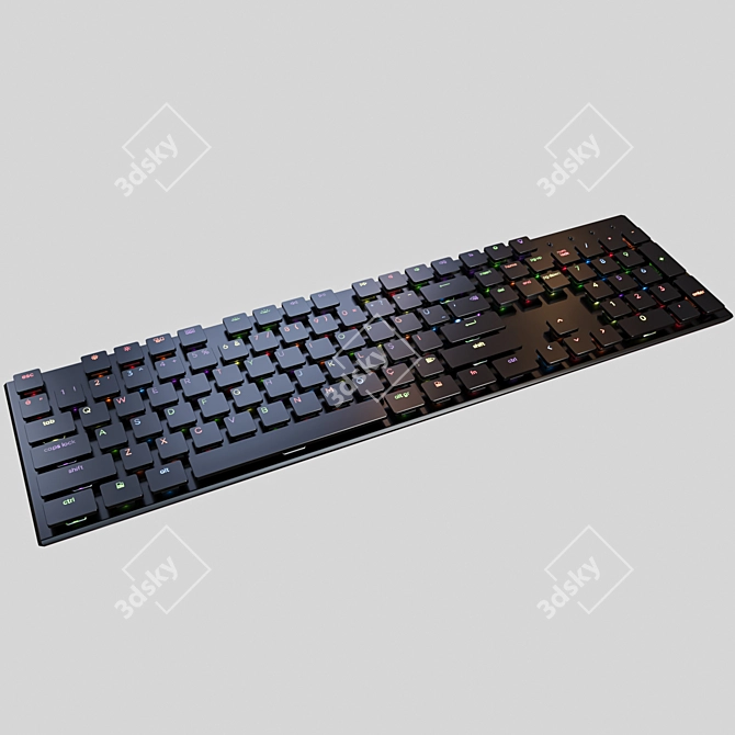 Keychron K1 Mechanical Keyboard: Compact and Ergonomic 3D model image 2