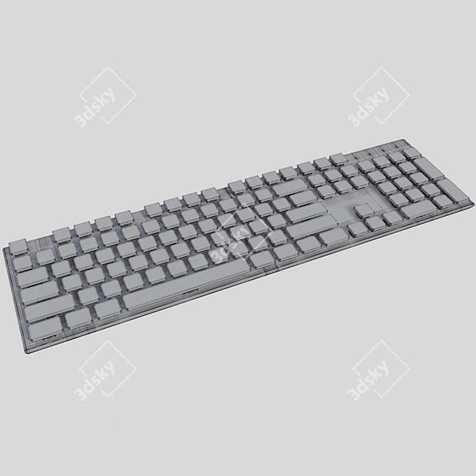 Keychron K1 Mechanical Keyboard: Compact and Ergonomic 3D model image 3