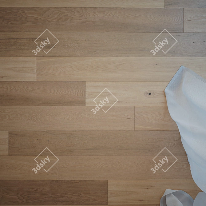 Rhodes Oak Flooring: High-Quality Texture & Versatile Formats 3D model image 2