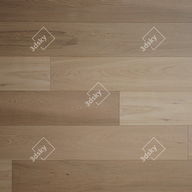 Rhodes Oak Flooring: High-Quality Texture & Versatile Formats 3D model image 3