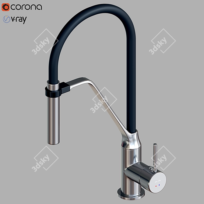 Flexible Kitchen Mixer 3D model image 1