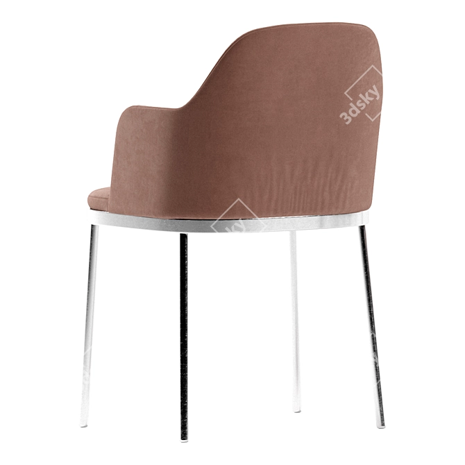 Product Description (Translated from Russian): Size 520x520x820 mm

Supposed Title: Moroso Precious Chair 3D model image 4