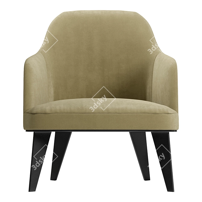 Modern Poliform Jane Armchair 3D model image 2