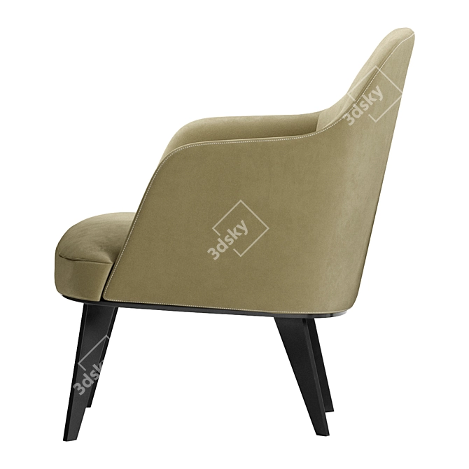 Modern Poliform Jane Armchair 3D model image 3