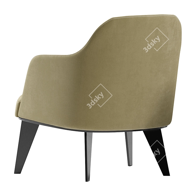Modern Poliform Jane Armchair 3D model image 4