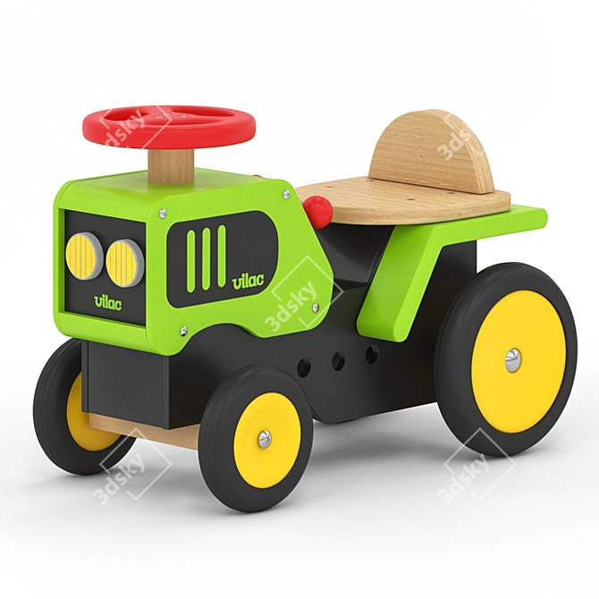 Fun Farm Ride-on Tractor 3D model image 3