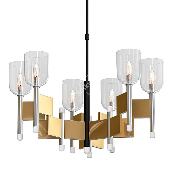 Elegant Sciolari Chandelier 3D model image 1