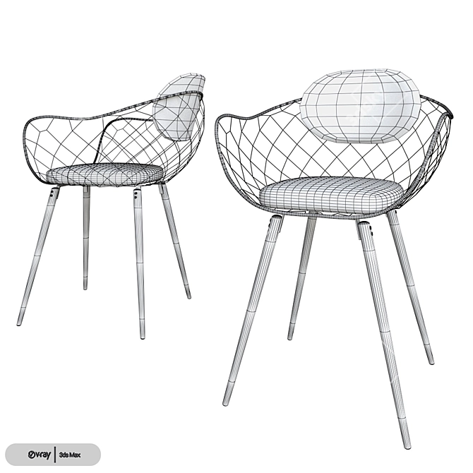 Minimalistic Pina Chair by Magis 3D model image 3