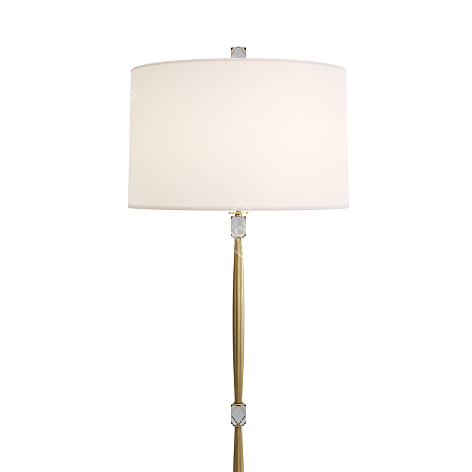 Vintage-inspired Barnes Floor Lamp 3D model image 2