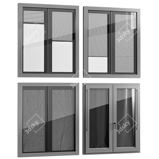 Blind-Integrated Windows by Finstral 3D model image 2