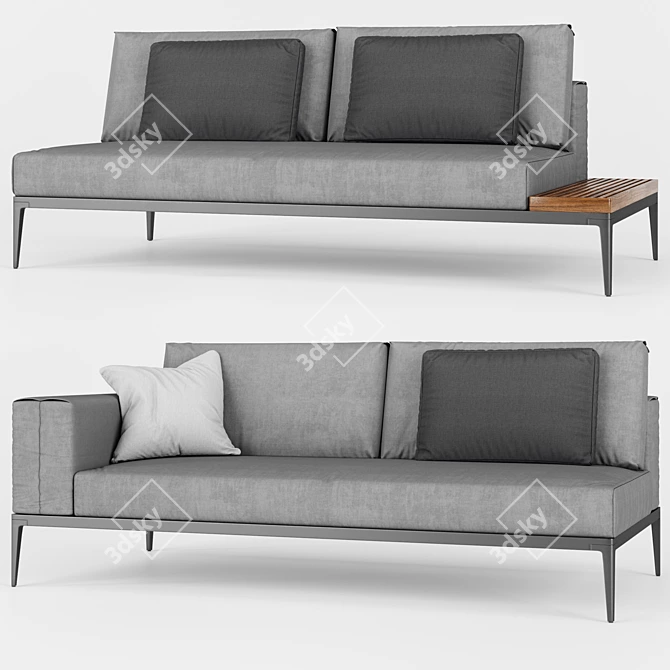  Grid Sofa Collection: Versatile and Stylish 3D model image 3