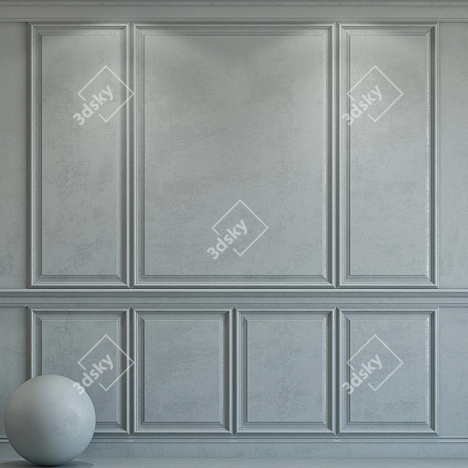 Puritan Gray Decorative Plaster 3D model image 1