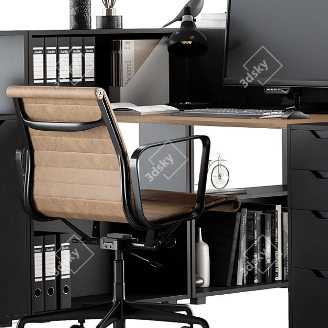 Modern Office Furniture Set 3D model image 3