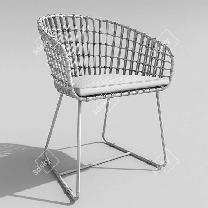 Pols Potten Tokyo ArmChair 3D model image 3