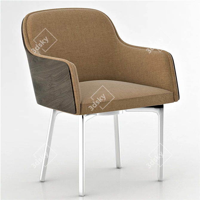 Sleek Chair Model with Premium Quality 3D model image 3