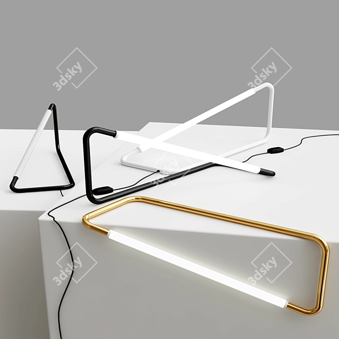 Sleek Light Object 001 3D model image 2
