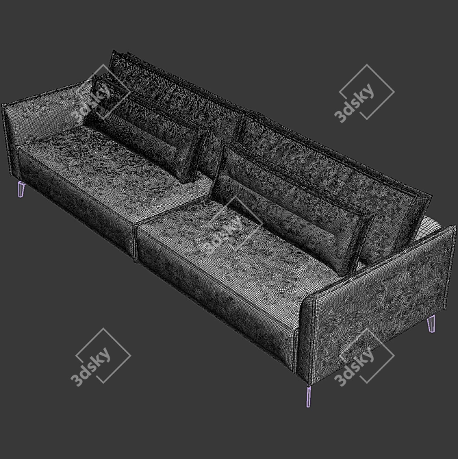 Crete KAZA Sofa - Modern and Stylish 3D model image 4