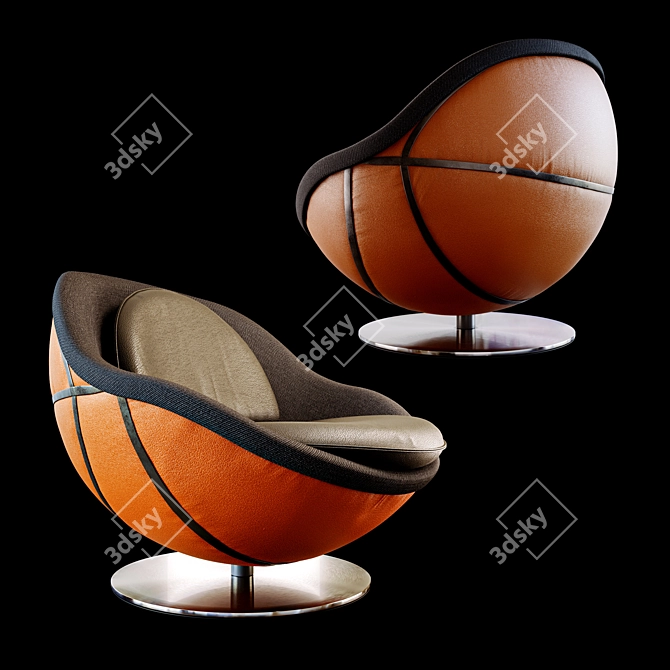 NBA Lounge Chair: Ultimate Comfort and Style 3D model image 1