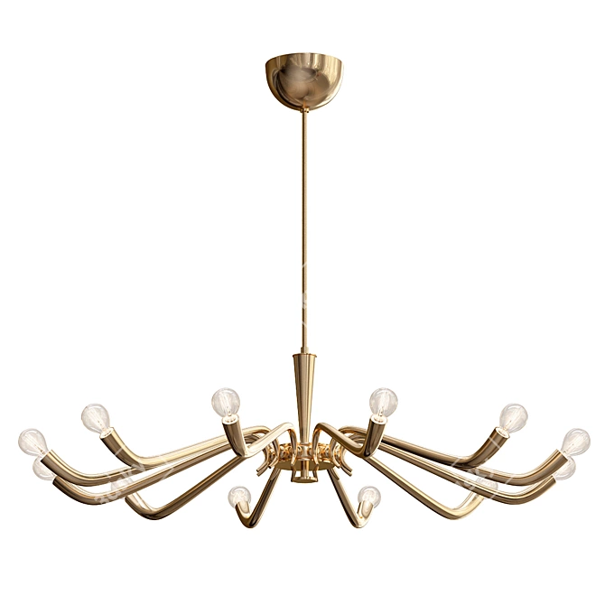 Elegant Torlasco Chandelier 3D model image 1