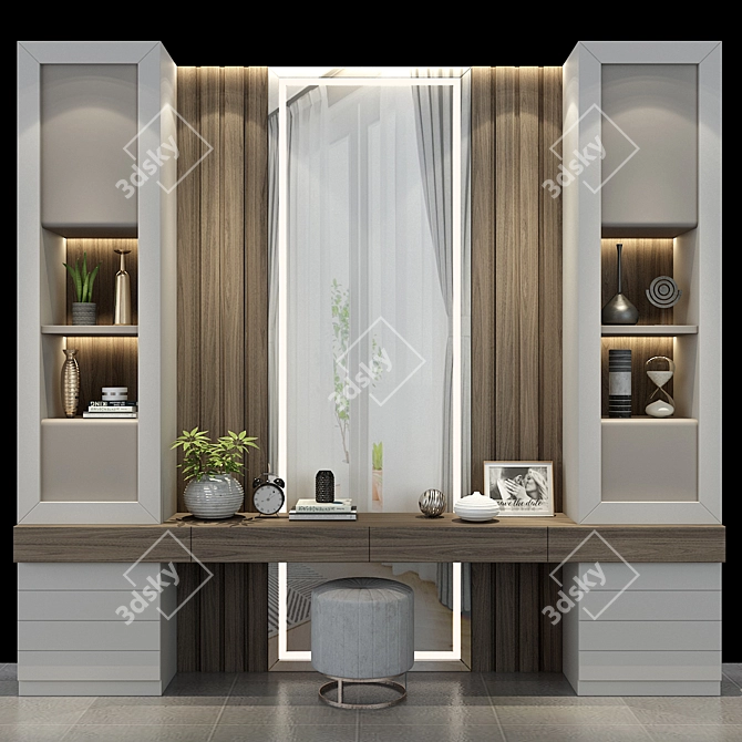 Sleek and Stylish Dressing Set 3D model image 1