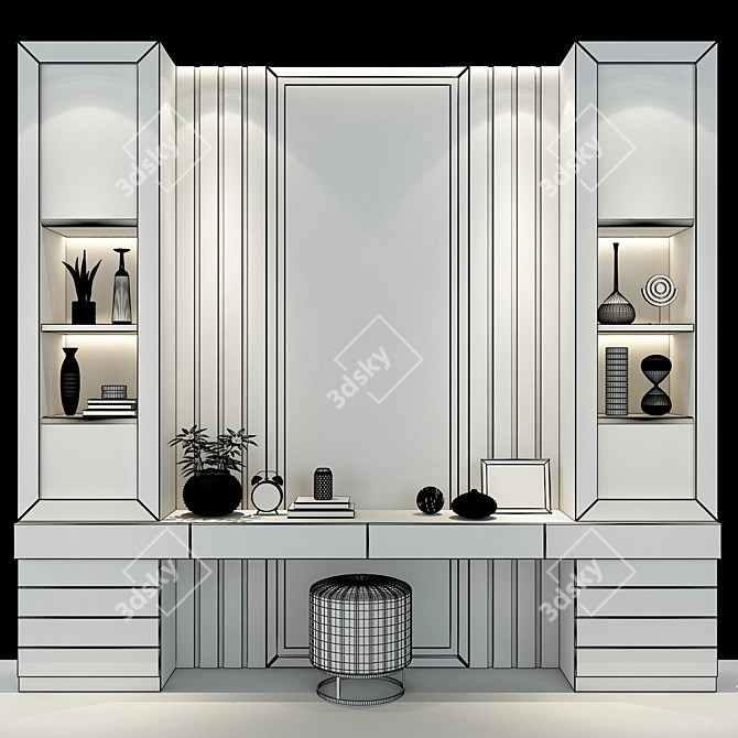 Sleek and Stylish Dressing Set 3D model image 3