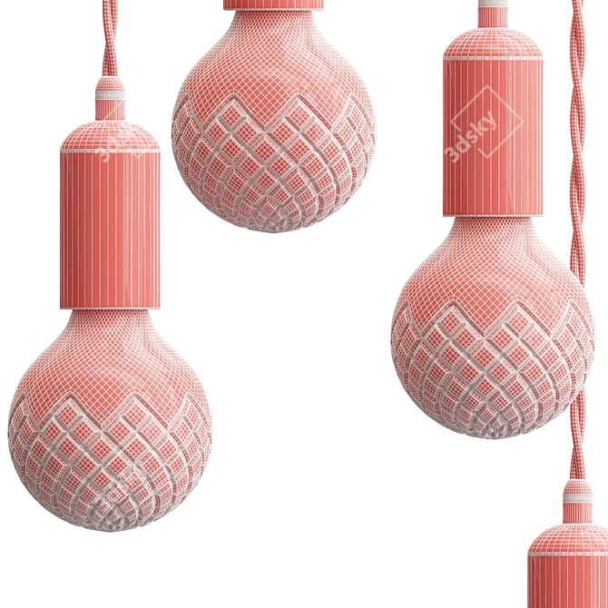  Elegant Pendant Light Collection 3D model image 3