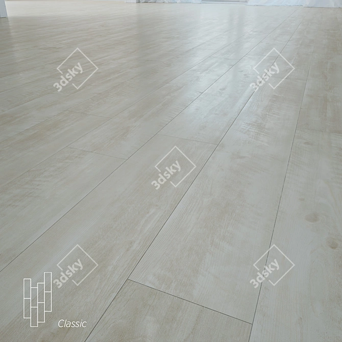Durable Oak Floor: Saltlake Oak Texture 3D model image 1