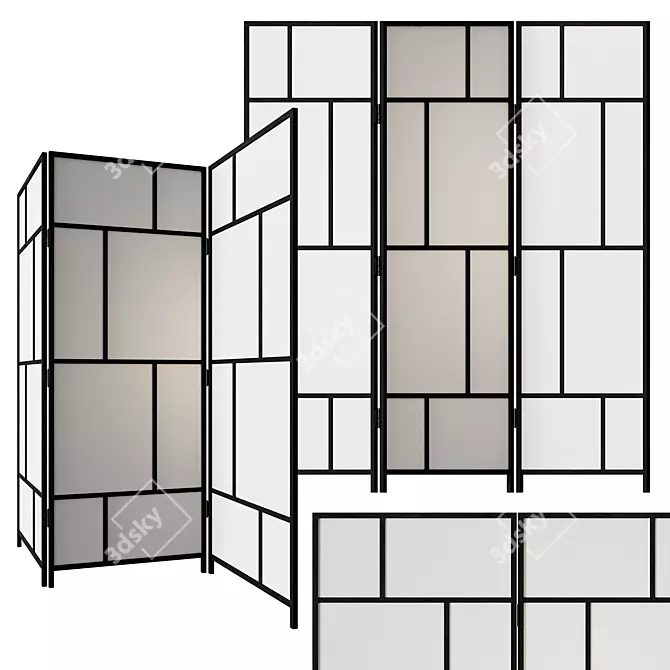 RISOR Partition: Stylish Space Division Solution 3D model image 1
