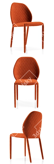 Sleek Leather DUMBO Chair 3D model image 4