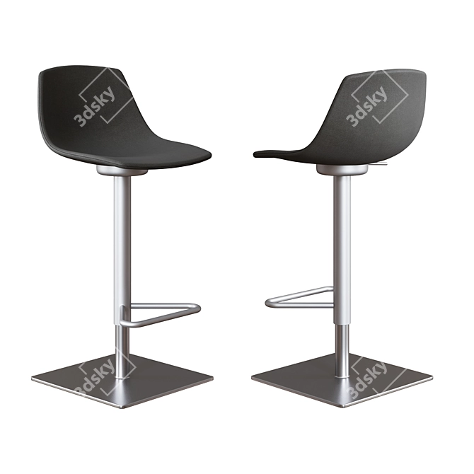 Elegant LaPalma Miunn Barstool 3D model image 4