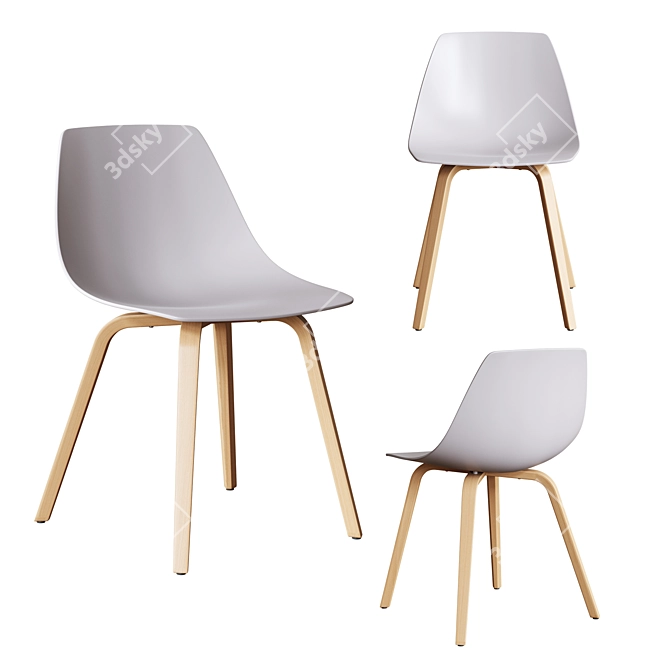 Modern LaPalma MIUNN Chair Set 3D model image 2