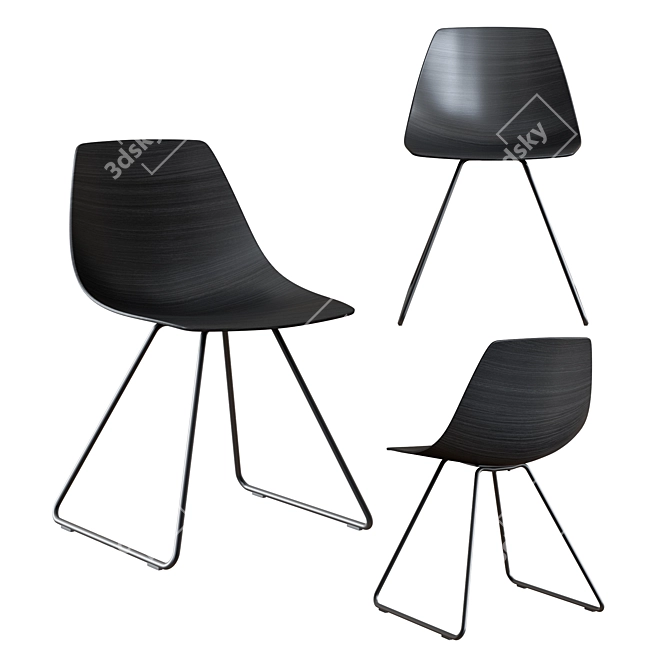 Modern LaPalma MIUNN Chair Set 3D model image 3