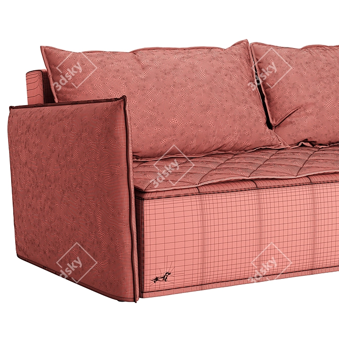 JOY Sofa: Comfortable and Stylish Transformation 3D model image 5
