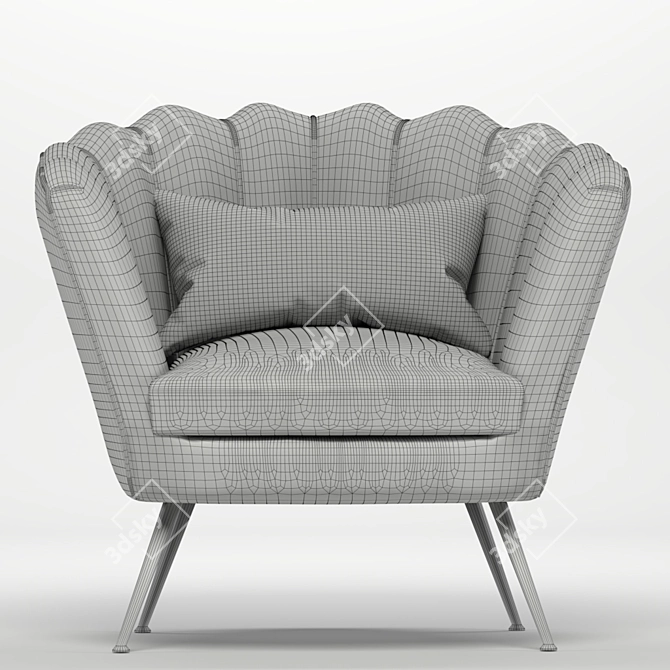 Sleek Tube Chair: Modern Comfort 3D model image 3