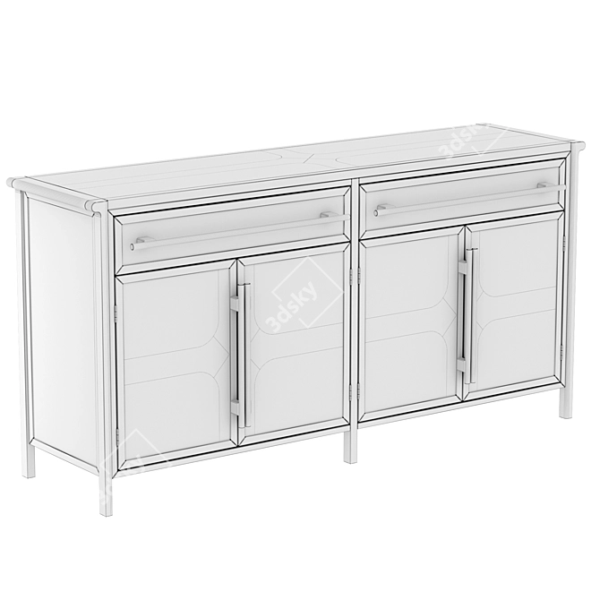 Contempo Home Chest of Drawers - Stylish Storage Solution 3D model image 3