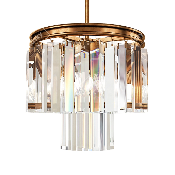 Dazzling El Dorado Chandelier 3D model image 1