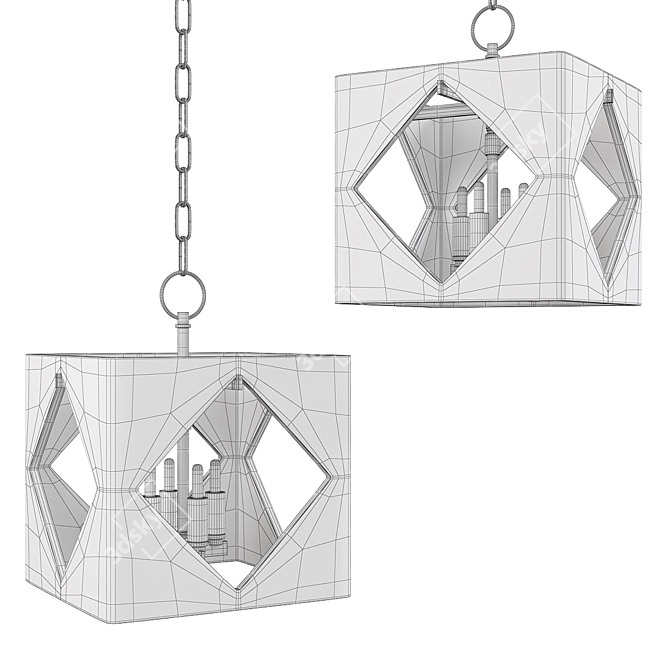Elegant Travis Chandelier 3D model image 2