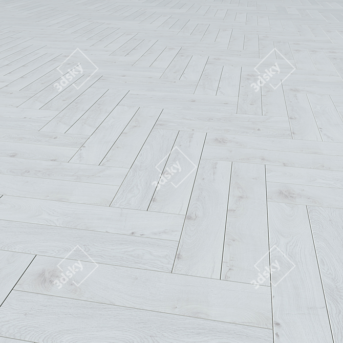 Versatile Laminate Flooring: 3 Unique Layouts & 7 Tile-like Textures 3D model image 4