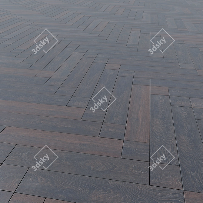 Versatile Laminate Flooring: 3 Patterns, 7 Tile Textures 3D model image 2