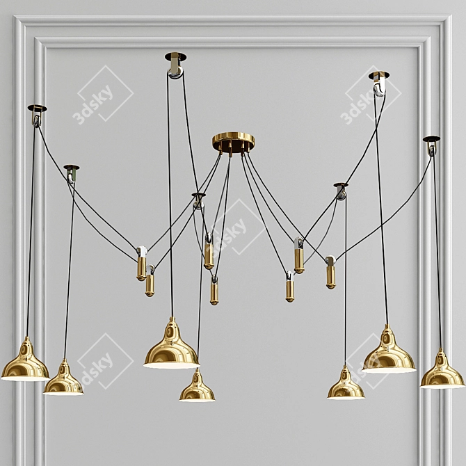 Sleek and Versatile: Aim 5 & Acrobata Suspension Lights 3D model image 4