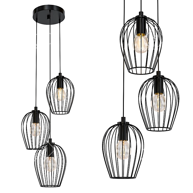 Eglo Newtown 49479 Pendant Light 3D model image 1