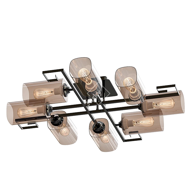Elegant Ceiling Chandelier - Vitaluce 3D model image 1