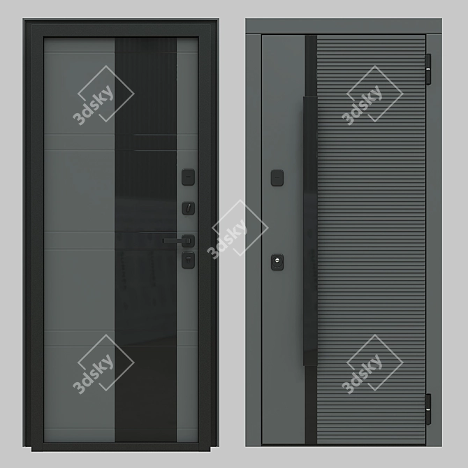 Designer Doors: Prima Fortezza MB06 3D model image 2