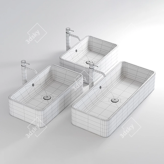 Ceramica Cielo Shui Ceramic Countertop Washbasin 3D model image 10