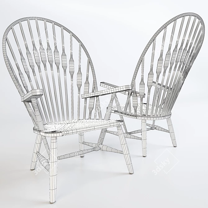 Crisal Decoracion Armchair 809 3D model image 5