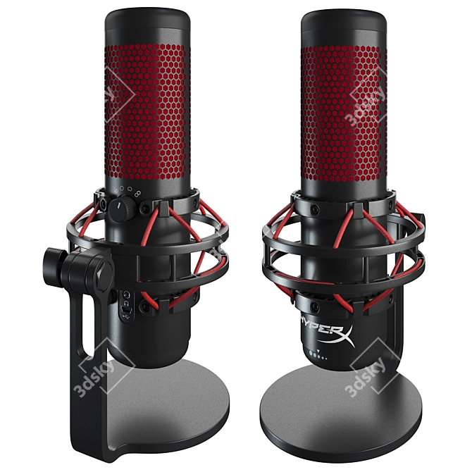 Ultra Versatile HyperX QuadCast 3D model image 1