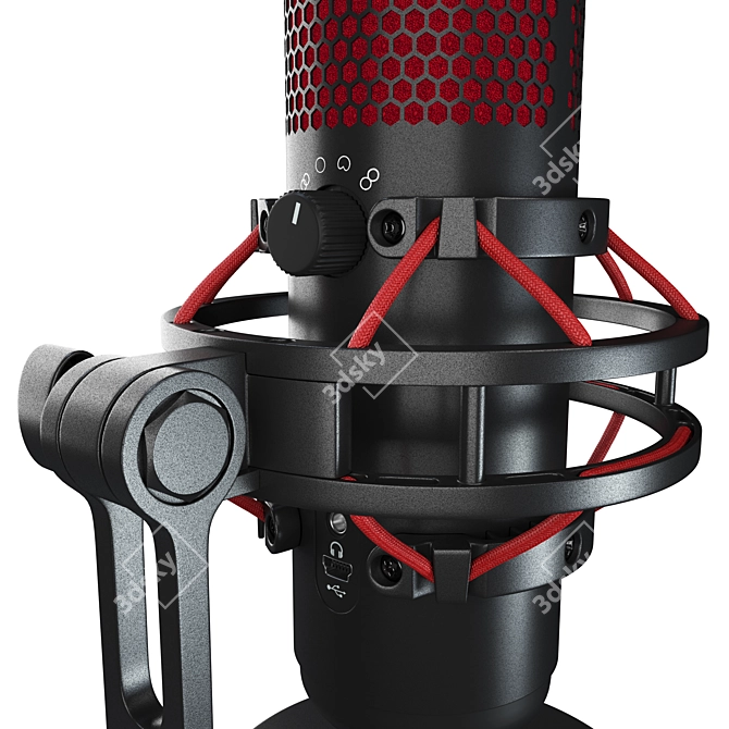 Ultra Versatile HyperX QuadCast 3D model image 3